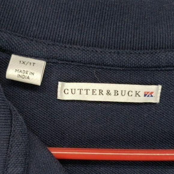 Cutter & Buck Navy Blue‎ Size 1X Short Sleeve Polo - Picture 3 of 5
